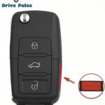 3+1Buttons 1J0959753DC 48CHIP 315MHz Flip Key for Volkswagen Jetta / Golf / Beetle / Passat