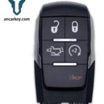 4+1Buttons GQ4-76T 68375456AB 433MHz Smart Key for 2019-2020 Ram Pickup
