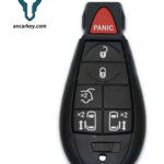 5+1Buttons IYZ-C01C 56046705AE/ 56046704AE/ 05026098AD/ 68079804AA 433MHz Fobik for 2011-2019 Dodge Caravan