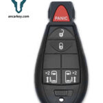 4+1Buttons IYZ-C01C 56046713AF/ 68066878AA/ 05026623AA/ 05026376AG 433MHz Fobik for 2008-2019 Dodge Grand Caravan