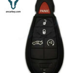 4+1Buttons IYZ-C01C 05026334AC/ 5026566AK/ 5026566AF/ 5026566AG 433MHz Fobik for Dodge Challenger / Charger / Magnum