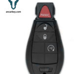 3+1Buttons IYZ-C01C 05026378AL/ 56046639AD/ 5026378AG 433MHz Fobik for Dodge Durango / Grand Caravan / Ram