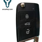3Buttons 5G6959752AG 49CHIP 434MHz Flip Key for Volkswagen Tiguan