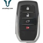 3+1Buttons 89904-60N20/ 60N21/ 60N70 BJ2EW A8 CHIP 433MHz Smart Key for 2018 Toyota Land Cruiser