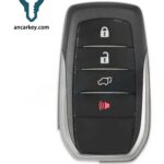 3+1Buttons 89904-60Y40 B2Z2K2A Toyota A9 CHIP 433MHz Smart Key for 2020-2021 Toyota Land Cruiser