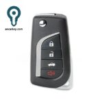3+1Buttons HYQ12BBY 89070-06231 4D-67CHIP 314MHz Flip Key for Toyota Camry / Corolla / RAV4