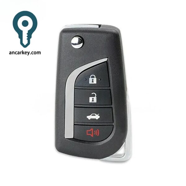 3+1Buttons HYQ12BBY 89070-06231 4D-67CHIP 314MHz Flip Key for Toyota Camry / Corolla / RAV4