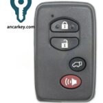 3+1Buttons HYQ14ACX 89904-0T060 315MHz Smart Key for 2009-2016 Toyota Venza