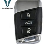 3Buttons 3V1800375S 5C CHIP 434.4MHz Smart Key for Skoda