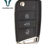 3Buttons 6V0959752E/L 5E0959752E/A/L HU66/ HU162T 434MHz ASK Smart Key for Skoda Octavia