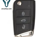 3Buttons ID88CHIP 433MHz Flip Key for 2016+ Seat Arona / Leon