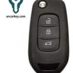 3Buttons CWTWBIG767 4A Chip 433MHz FSK Flip Key for Renault Megane3