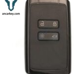 4Buttons KR5IK4CH-01 4A CHIP 433.92MHz FSK Smart Key(Black& White) for Renault Megane4 / Talisman / Espace5 / Kadjar