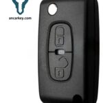 2Buttons 649075 / 649034 ID46 433MHz Flip Key for Peugeot 207 (Dates TBC) / 308 (Dates TBC)