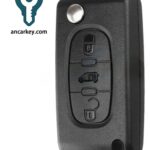 3 Buttons 649094 / 6554XF ID46 433MHz Flip Key for Peugeot Expert