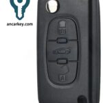3Buttons 6490R5/ 6490R4 ID46 433MHz Flip Key for Peugeot 407