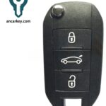 3Buttons 6490RL/6490RN ID46 434MHz Flip Key for Peugeot 508