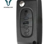 3 Buttons 6490C9/ 649043 ID46 VA2 Blade 433MHz Flip Key for Peugeot Partner (Dates TBC)