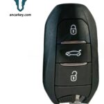 3Buttons 3643800 / 98161688ZD 433MHz Smart Key for Opel Grandland X / Crossland X
