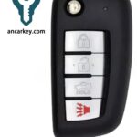 2+1Buttons CWTWB1U751/CWTWB1U816 H0561-C993A 315MHz Head Key for 2004 - 2016 Nissan Titan