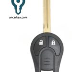 2 Buttons TWB1U761 H0561-1HB1A ID46 CHIP 433MHz Head Key for Nissan Micra K13 / Navara D23M