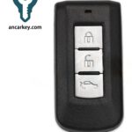 3Buttons GHR-M004 47CHIP 433MHz Smart Key for 2014-2019 Mitsubishi Attrage / Mirage G4