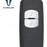 2 Buttons WAZSKE13D01 49CHIP 433MHz Smart Key for Mazda
