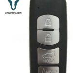 4 Buttons WAZSKE13D02 49CHIP 315MHz Smart Key for Mazda