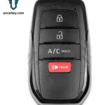 3+1 btn SMART CAR KEY HYQ14FBX 8990H-425101551A-14FBX 315 MHz for 2023-2024 Toyota bZ4X
