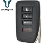 3+1Buttons 89904-78470 281451-2110 AG 315MHz Smart Key for Lexus NX300