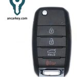 3+1Buttons 95430-B2100 OSLOKA-875T (PS) 433MHz Flip Key for 2014-2019 Kia Soul