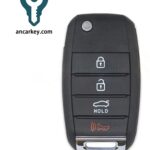 3+1Buttons 95430-D4010 SY5JFRGE04 433MHz Flip Key for 2016-2020 Kia Optima LX