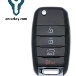 3+1Buttons 95430-A9100 TQ8-RKE-4F19 433MHz Flip Key for 2015-2018 Kia Sedona
