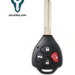 3+1Buttons 89070-06232 HYQ12BBY 315MHz Head Key for Toyota