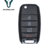 3+1Buttons 95430-B2100 OSLOKA-875T (PS) 433MHz Flip Key for 2014-2019 Kia Soul