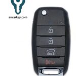 3+1Buttons 9362177-02 NBGIDGNG1 434MHz Flip Key for 2015-2020 Kia Sorento