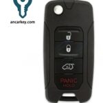 3+1Buttons 2ADFTFI5AM433TX 68296748AA 434MHz Flip Key for 2015-2018 Jeep Renegade