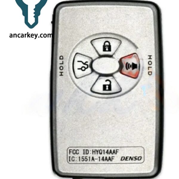 3+1Buttons 89904-07030 HYQ14AAF 315MHz Smart Key for 2005-2007 Toyota Avalon