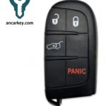 3+1Buttons M3N-40821302 68250341AB 4A CHIP 433MHz Smart Key for 2017-2021 Jeep Compass C-CUV