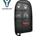 4+1Buttons M3N-40821302 68250343AB 433MHz Smart Key for 2017-2020 Jeep Compass C-CUV