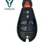 5+1Buttons IYZ-C01C 68051666AI / AF 433MHz Fobik Smart Key for Jeep Grand Cherokee