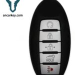4+1Buttons S180144320 KR5S180144014 4A CHIP 433MHz Smart Key for 2016-2018 Infiniti QX60