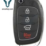3+1Buttons 95430-D3010 TQ8-RKE-4F25 434MHz Flip Key for Hyundai Tucson