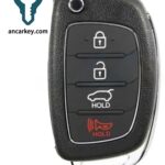 3+1Buttons 95430-2W110 TQ8-RKE-4F31 434MHz Flip Key for Hyundai Santa Fe