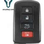 3+1Buttons 89904-0R080/89904-42070 HYQ14FBA 315MHz Smart Key for Toyota Rav4