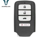 3+1Buttons CWTWB1G0090 72147-TVA-A1 433MHz Smart Key for Honda Accord