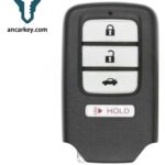 3+1Buttons KR5V2X-V41 72147-TBA-A01 433.92MHz Smart Key for Honda Civic