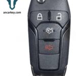 3+1Buttons 164-R7986 N5F-A08TAA 315MHz Flip Key for Ford Fusion