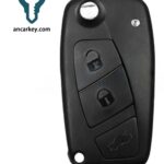 3Buttons 46CHIP 433MHz Flip Key (Black or Blue)for Fiat Panda