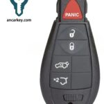 4+1Buttons M3N5WY783X IYZ-C01C 46CHIP 433MHz Fobik for Chrysler